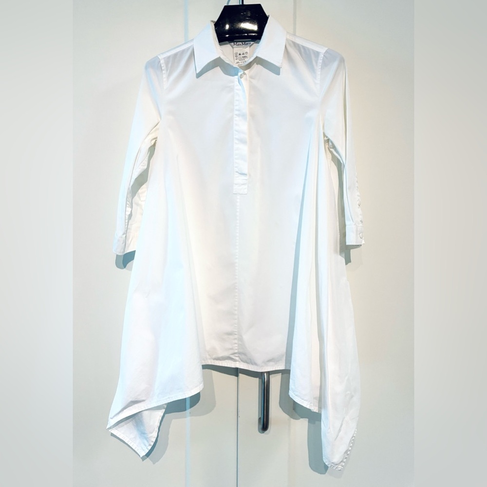 MaxMara 🤍 2 XS White Flared Shirt